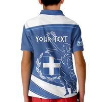 Personalized National Greek Flag Day Kid Polo Shirt Elliniki Dimokratia