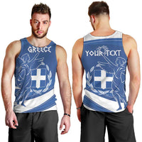 Personalized National Greek Flag Day Men Tank Top Elliniki Dimokratia