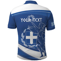 Personalized National Greek Flag Day Polo Shirt Elliniki Dimokratia