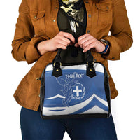 Personalized National Greek Flag Day Shoulder Handbag Elliniki Dimokratia
