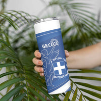 Personalized National Greek Flag Day Skinny Tumbler Elliniki Dimokratia