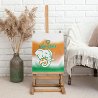 Ivory Coast Football Canvas Wall Art Proud Elephant Fan Edition