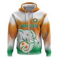 Custom Ivory Coast Football Hoodie Proud Elephant Fan Edition