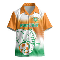 Custom Ivory Coast Football Kid Hawaiian Shirt Proud Elephant Fan Edition