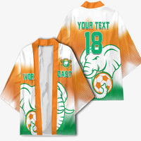 Custom Ivory Coast Football Kimono Proud Elephant Fan Edition