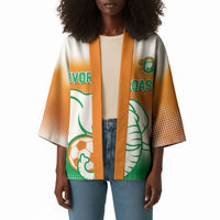 Custom Ivory Coast Football Kimono Proud Elephant Fan Edition