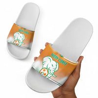 Ivory Coast Football Slide Sandals Proud Elephant Fan Edition
