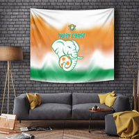 Ivory Coast Football Tapestry Proud Elephant Fan Edition