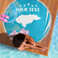 Personalized Honduras Independence Day Beach Blanket With White Tailed Deer - Wonder Print Shop