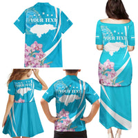 Personalized Honduras Independence Day Family Matching Puletasi and Hawaiian Shirt With White Tailed Deer - Wonder Print Shop