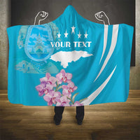 Personalized Honduras Independence Day Hooded Blanket With White Tailed Deer