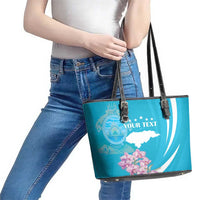 Personalized Honduras Independence Day Leather Tote Bag With White Tailed Deer - Wonder Print Shop