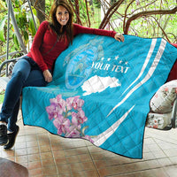 Personalized Honduras Independence Day Quilt With White Tailed Deer - Wonder Print Shop