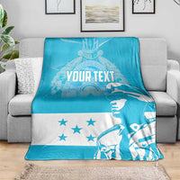 Personalized Honduras Scarlet Macaw Blanket Happy Independence Day 1821