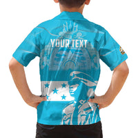 Personalized Honduras Scarlet Macaw Family Matching Puletasi and Hawaiian Shirt Happy Independence Day 1821 - Wonder Print Shop