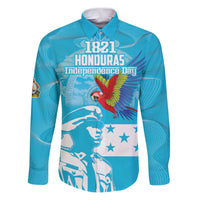 Personalized Honduras Scarlet Macaw Family Matching Puletasi and Hawaiian Shirt Happy Independence Day 1821 - Wonder Print Shop