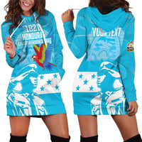 Personalized Honduras Scarlet Macaw Hoodie Dress Happy Independence Day 1821 - Wonder Print Shop