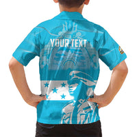 Personalized Honduras Scarlet Macaw Kid Hawaiian Shirt Happy Independence Day 1821 - Wonder Print Shop