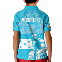 Personalized Honduras Scarlet Macaw Kid Polo Shirt Happy Independence Day 1821 - Wonder Print Shop