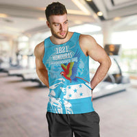 Personalized Honduras Scarlet Macaw Men Tank Top Happy Independence Day 1821 - Wonder Print Shop