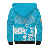 Personalized Honduras Scarlet Macaw Sherpa Hoodie Happy Independence Day 1821 - Wonder Print Shop