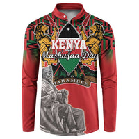 Personalized Kenya Mashujaa Day Button Sweatshirt Mzee Jomo Kenyatta With Coat Of Arms - Wonder Print Shop