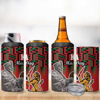 Kenya Mashujaa Day 4 in 1 Can Cooler Tumbler Mzee Jomo Kenyatta With Coat Of Arms - Wonder Print Shop