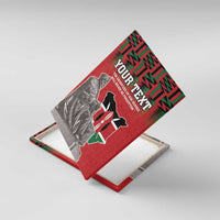 Personalized Kenya Mashujaa Day Canvas Wall Art Mzee Jomo Kenyatta With Coat Of Arms - Wonder Print Shop