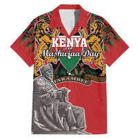 Personalized Kenya Mashujaa Day Family Matching Mermaid Dress and Hawaiian Shirt Mzee Jomo Kenyatta With Coat Of Arms - Wonder Print Shop