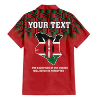 Personalized Kenya Mashujaa Day Family Matching Mermaid Dress and Hawaiian Shirt Mzee Jomo Kenyatta With Coat Of Arms - Wonder Print Shop