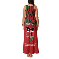 Personalized Kenya Mashujaa Day Family Matching Tank Maxi Dress and Hawaiian Shirt Mzee Jomo Kenyatta With Coat Of Arms - Wonder Print Shop