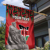 Personalized Kenya Mashujaa Day Garden Flag Mzee Jomo Kenyatta With Coat Of Arms - Wonder Print Shop