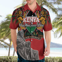 Personalized Kenya Mashujaa Day Hawaiian Shirt Mzee Jomo Kenyatta With Coat Of Arms - Wonder Print Shop