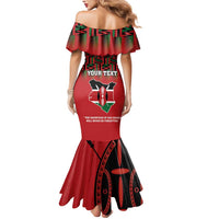 Personalized Kenya Mashujaa Day Mermaid Dress Mzee Jomo Kenyatta With Coat Of Arms - Wonder Print Shop