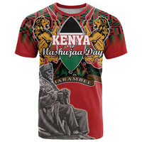 Personalized Kenya Mashujaa Day T Shirt Mzee Jomo Kenyatta With Coat Of Arms - Wonder Print Shop