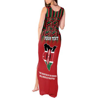 Personalized Kenya Mashujaa Day Tank Maxi Dress Mzee Jomo Kenyatta With Coat Of Arms - Wonder Print Shop