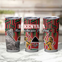 Kenya Mashujaa Day Tumbler Cup Mzee Jomo Kenyatta With Coat Of Arms - Wonder Print Shop