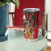 Kenya Mashujaa Day Tumbler Cup Mzee Jomo Kenyatta With Coat Of Arms - Wonder Print Shop