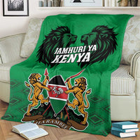 Kenya National Heroes Day Blanket Mashujaa With Lion Head And Coat Of Arms