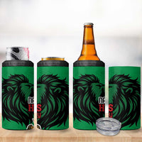 Kenya National Heroes Day 4 in 1 Can Cooler Tumbler Mashujaa With Lion Head And Coat Of Arms - Wonder Print Shop