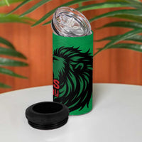 Kenya National Heroes Day 4 in 1 Can Cooler Tumbler Mashujaa With Lion Head And Coat Of Arms - Wonder Print Shop