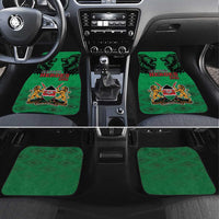 Kenya National Heroes Day Car Mats Mashujaa With Lion Head And Coat Of Arms - Wonder Print Shop
