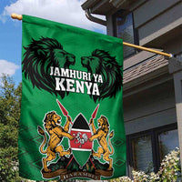 Kenya National Heroes Day Garden Flag Mashujaa With Lion Head And Coat Of Arms - Wonder Print Shop