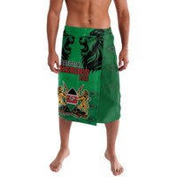 Kenya National Heroes Day Lavalava Mashujaa With Lion Head And Coat Of Arms - Wonder Print Shop