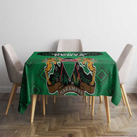 Kenya National Heroes Day Tablecloth Mashujaa With Lion Head And Coat Of Arms - Wonder Print Shop