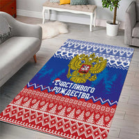Russia Christmas Area Rug Double Headed Eagle Christmas Patterns - Wonder Print Shop