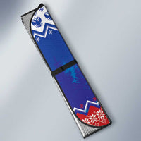 Russia Christmas Auto Sun Shade Double Headed Eagle Christmas Patterns - Wonder Print Shop