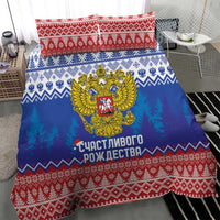 Russia Christmas Bedding Set Double Headed Eagle Christmas Patterns - Wonder Print Shop