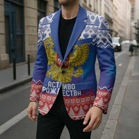 Russia Christmas Blazer Double Headed Eagle Christmas Patterns - Wonder Print Shop