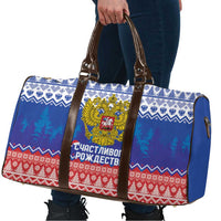 Russia Christmas Travel Bag Double Headed Eagle Christmas Patterns - Wonder Print Shop
